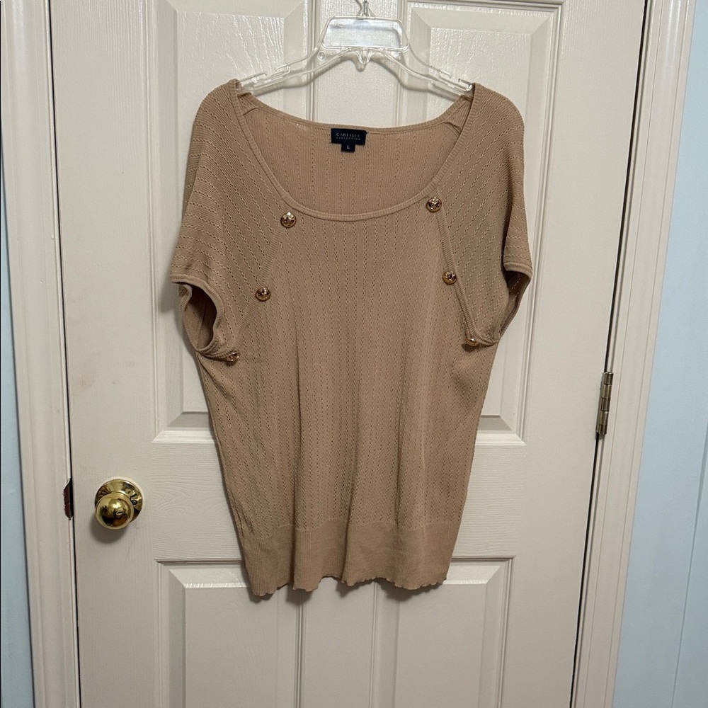 Carlisle Camel Knit Women's Blouse